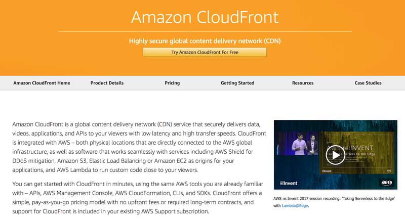 Amazon CloudFront CDN
