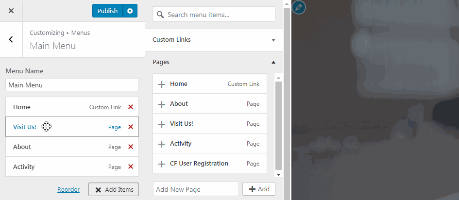 Create a New WordPress Menu