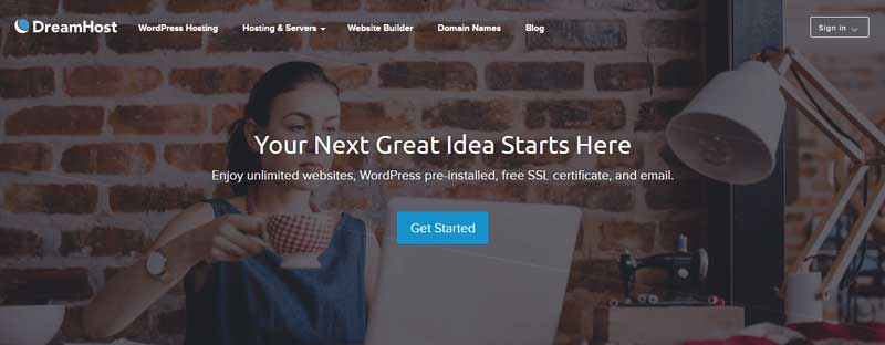 DreamHost Homepage