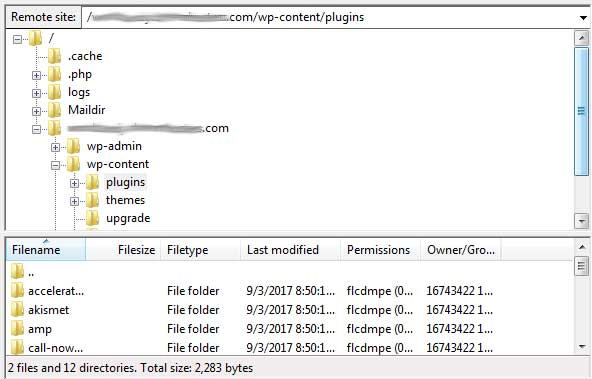 Ftp folder for plugins