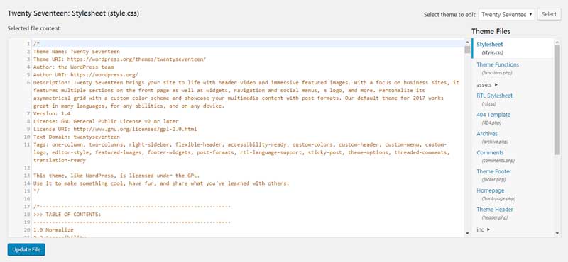 2017 Stylesheet