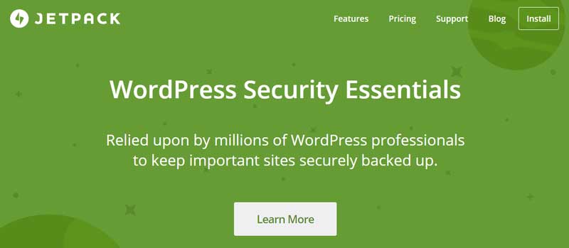 Jetpack Kickstarts your website