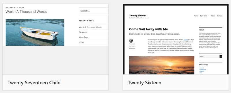 example of theme after screenshot