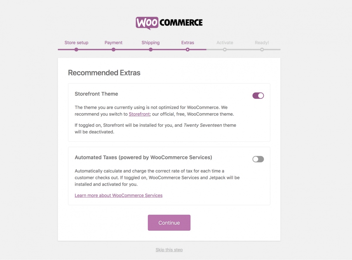 WooCommerce Recommended Extras WooCommerce Recommended Extras