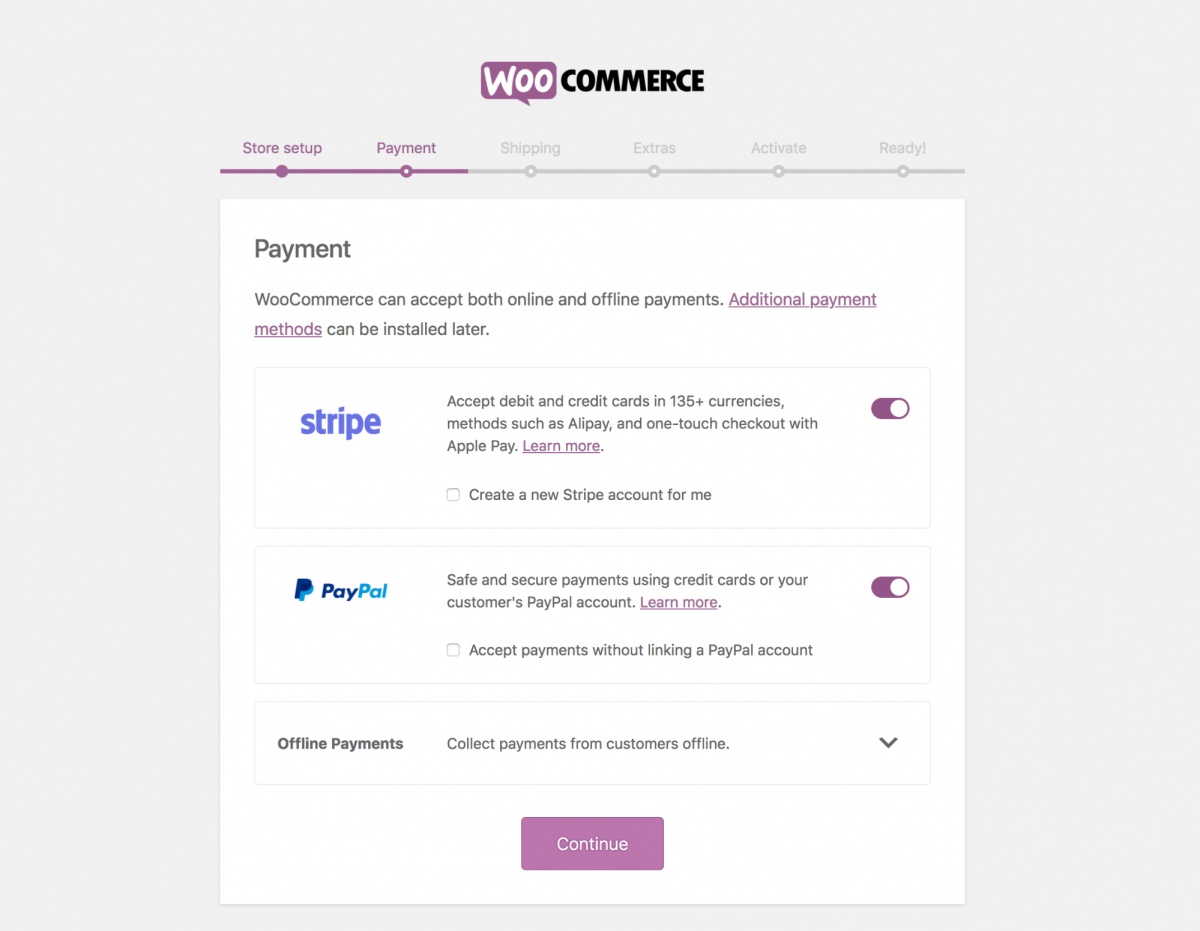 WooCommerce Setup Payment WooCommerce Setup Payment