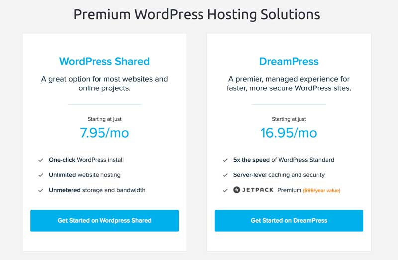 Managed vs Shared WP