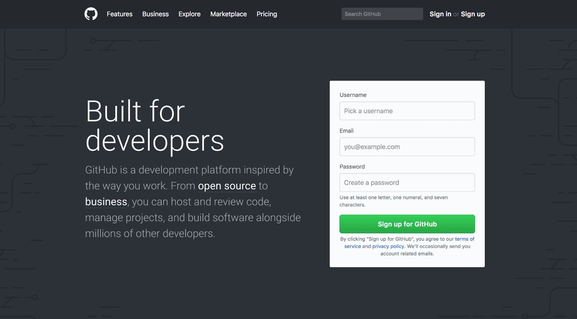 WordPress GitHub Homepage